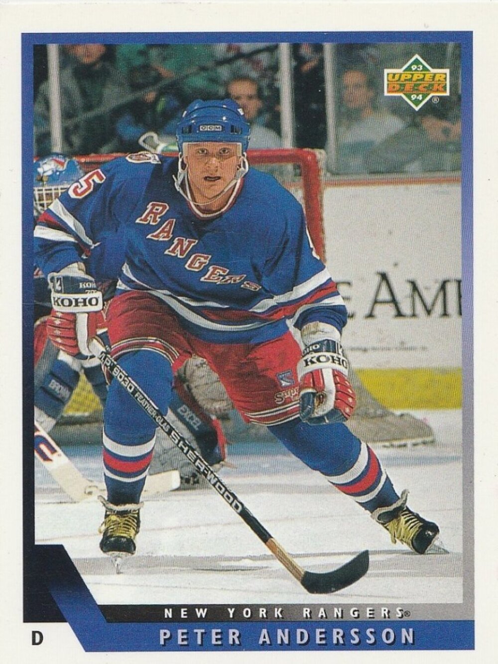 Peter Andersson - 1993 Upper Deck Hockey Card